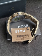Hugo Boss Women’s Quartz Gold Stainless Steel Blue Dial 38mm Watch 1502677
