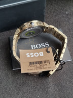 Hugo Boss Women’s Quartz Gold Stainless Steel Blue Dial 38mm Watch 1502677
