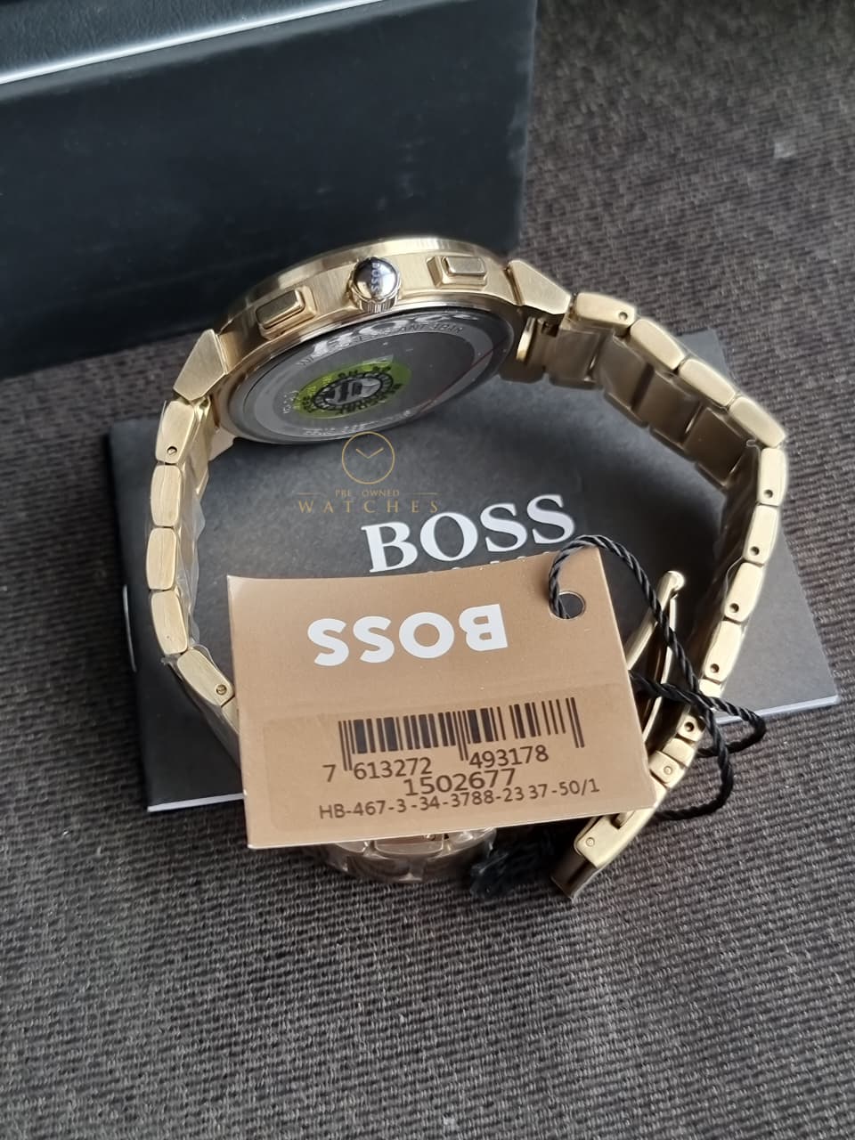 Hugo Boss Women’s Quartz Gold Stainless Steel Blue Dial 38mm Watch 1502677