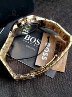 HUGO BOSS Stainless Steel Analog Gold Dial Women's Watch-1502715