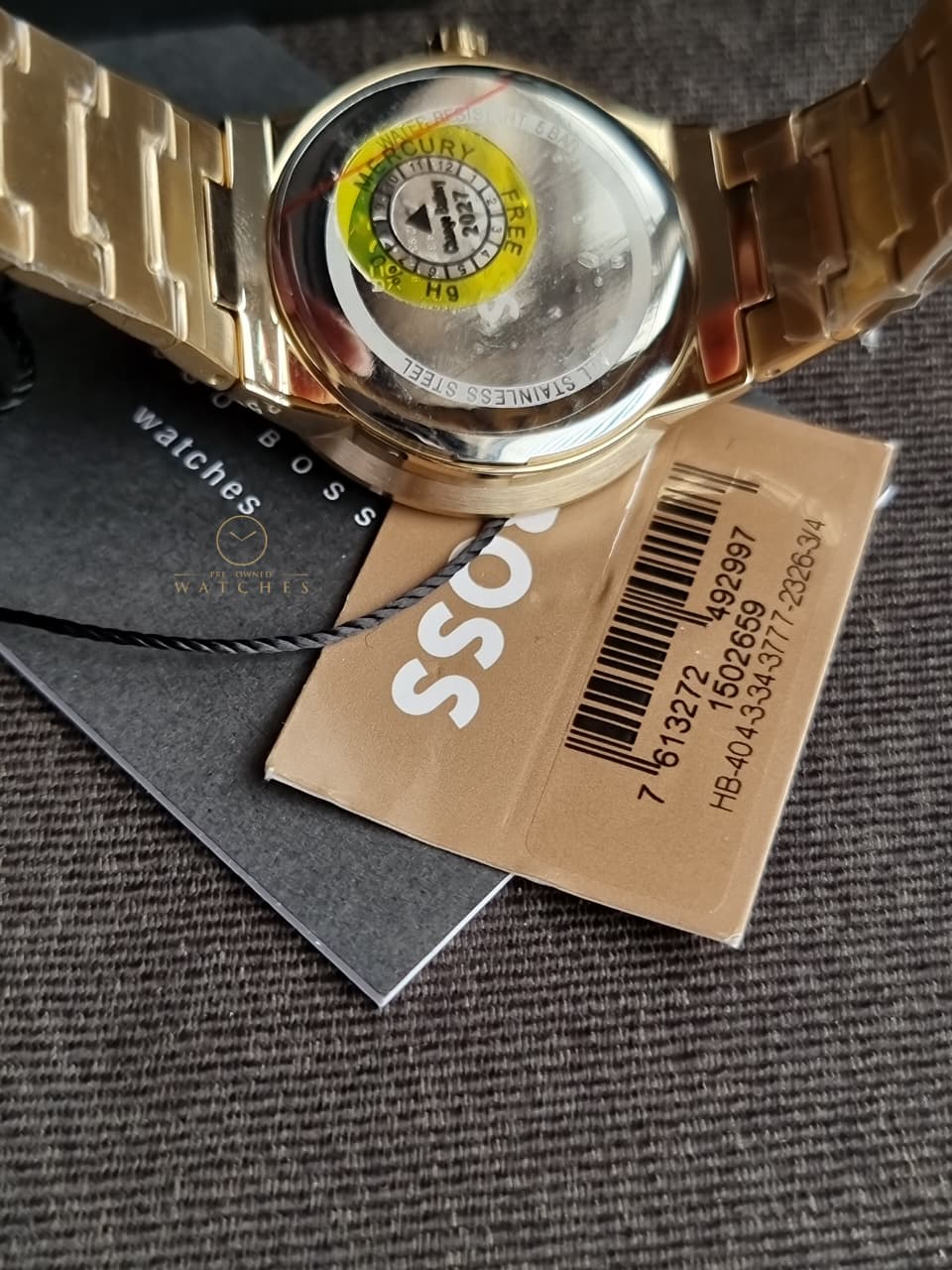 HUGO BOSS Stainless Steel Analog Gold Dial Women's Watch-1502715