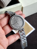 Michael Kors Catelyn Silver Glitz Chain Stainless Steel Watch MK4675