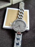 Michael Kors Catelyn Silver Glitz Chain Stainless Steel Watch MK4675