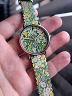 Ted baker Women's floral Printed Leather Strap Casual Watch 37mm Dial Quartz Watch