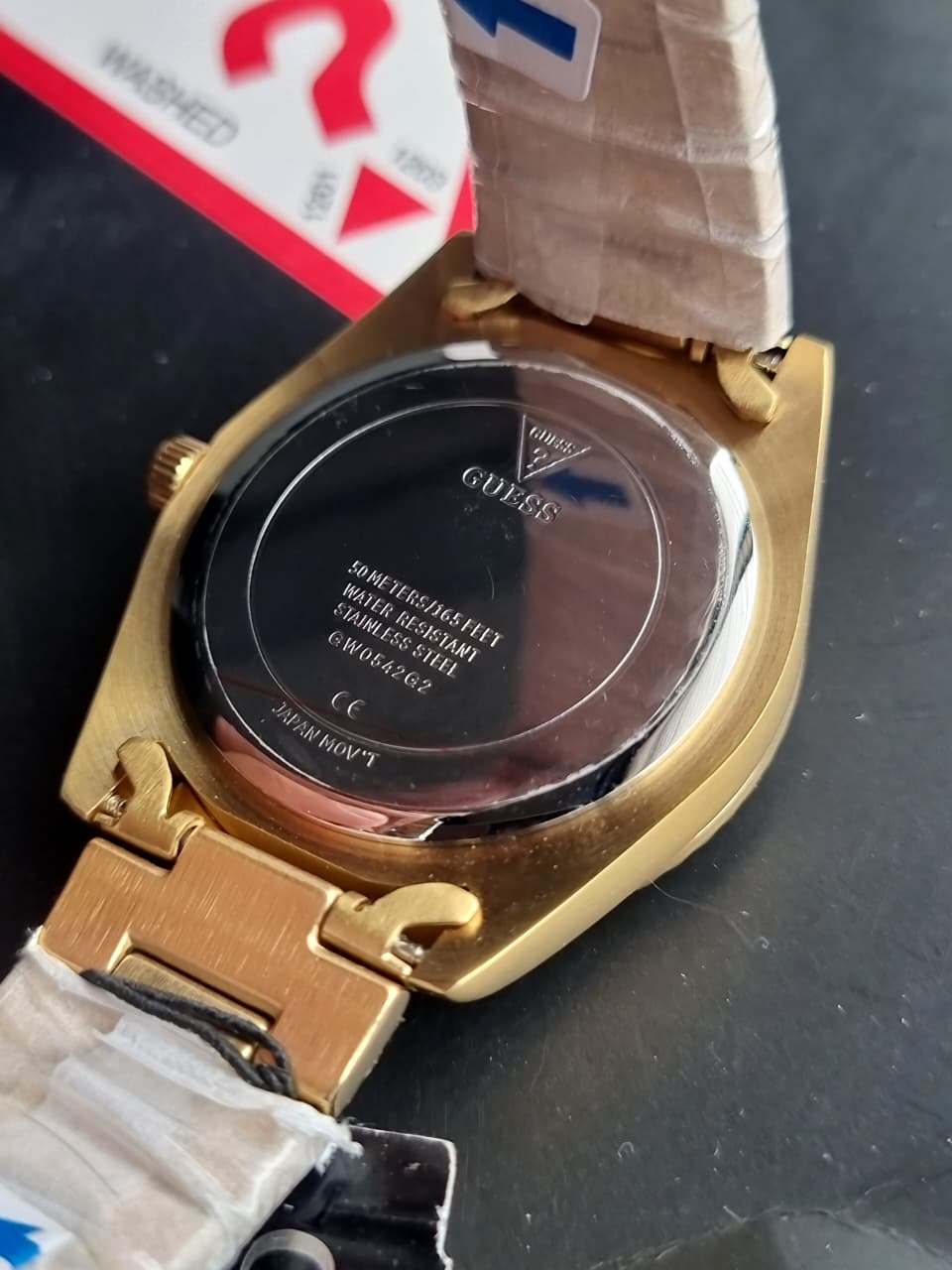 Guess Men’s Quartz Gold Stainless Steel Gold Dial 42mm Watch GW0542G2
