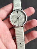 Ted baker Women Stainless Steel White Leather Strap Quartz Watch