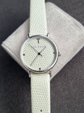 Ted baker Women Stainless Steel White Leather Strap Quartz Watch