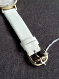 Ted baker Ladies Watch White Dial White Leather Strap Quartz Watch