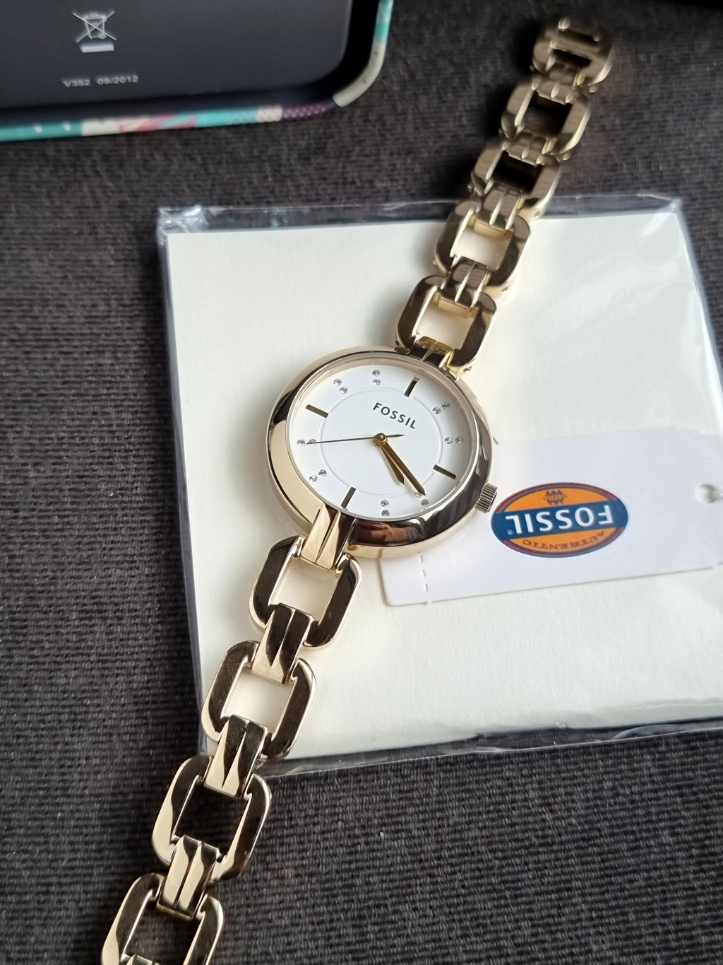 Fossil Women's Analogue Quartz Watch with Stainless Steel Strap BQ3852, Gold