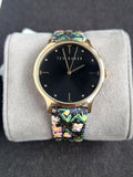 Ted Baker Black Dial Rose gold Casing Quartz Watch BKPPOS2069I