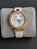 Ted baker Ladies Watch Pink Dial Pink Leather Strap Quartz Watch