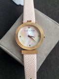 Ted baker Ladies Watch Pink Dial Pink Leather Strap Quartz Watch