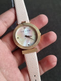 Ted baker Ladies Watch Pink Dial Pink Leather Strap Quartz Watch