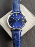 Ted baker Blue Leather Strap Blue Dial Quartz Watch