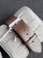 Ted Baker Men's 43 Mm Phylipa Gents, Silver/White/Brown, One Size, 43 mm Phylipa Gents