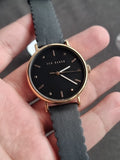 Ted baker 37mm Dial Ladies Watch golden Casing Black Dial Quartz Watch