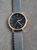 Ted baker 37mm Dial Ladies Watch golden Casing Black Dial Quartz Watch