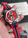Maurice Lacroix Aikon Beach Volley Vikings Limited Edition Red Dial Red Rubber Strap Watch for Men - AI1018-SS001-530-6