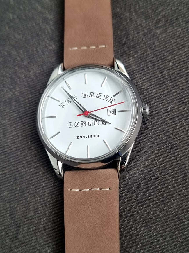 Ted Baker Brown/White Logo Watch - BKPLTF206 40mm Hover Image