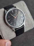 Ted baker Gents Watch Black Dial Black Leather Strap Quartz Watch
