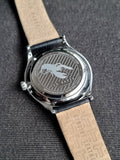 Ted baker Gents Watch Black Dial Black Leather Strap Quartz Watch