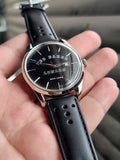 Ted baker Gents Watch Dial Color Black Leather Strap Quartz Watch