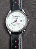 Ted baker Black Leather Strap White Dial 40mm Dial Quartz Watch