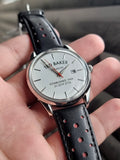 Ted baker Black Leather Strap White Dial 40mm Dial Quartz Watch