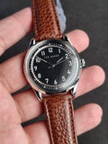 Ted baker Silver Casing Brown Leather Strap Quartz Watch