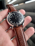 Ted baker Silver Casing Brown Leather Strap Quartz Watch