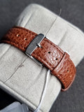 Ted baker Silver Casing Brown Leather Strap Quartz Watch