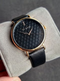 Ted baker Ladies Watch Black Dial Rose Gold Casing Quartz Watch