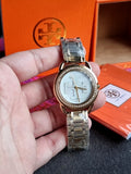 TBW7230 Tory Burch Miller Gold Tone Mother Of Pearl Dial Women's Watch