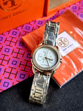 TBW7230 Tory Burch Miller Gold Tone Mother Of Pearl Dial Women's Watch