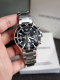 Emporio Armani Men's Chronograph, Stainless Steel Watch, 43mm