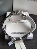 Emporio Armani Men's Chronograph, Stainless Steel Watch, 43mm