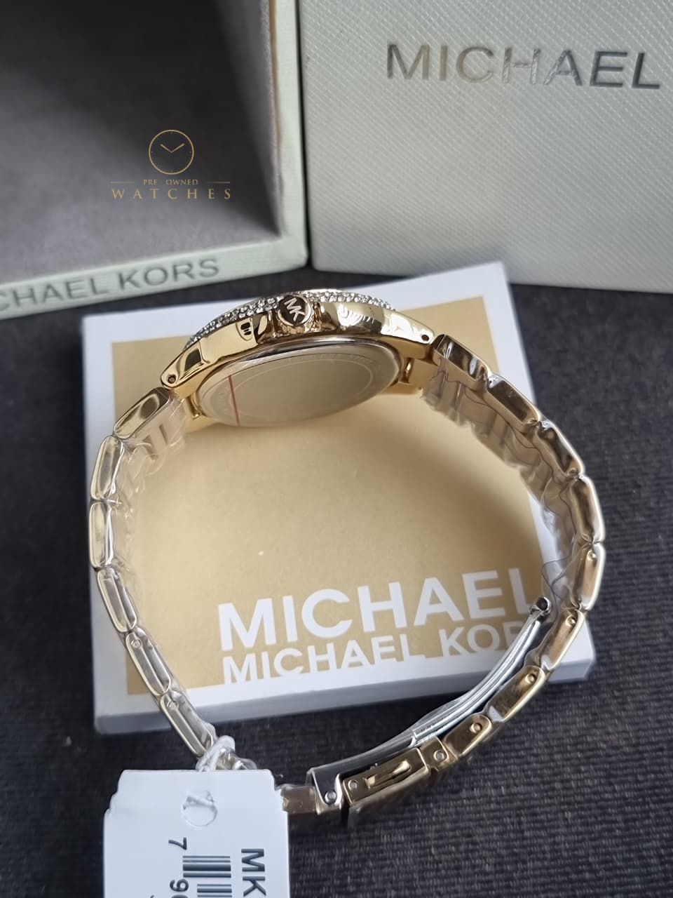 MICHAEL KORS Camille Quartz Crystal Red Dial Ladies Watch Item No. MK7196