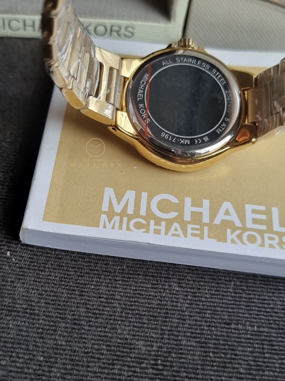 MICHAEL KORS Camille Quartz Crystal Red Dial Ladies Watch Item No. MK7196