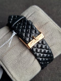 Ted baker Ladies Watch Black Leather Strap Black Dial Quartz Watch