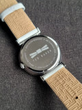 Ted baker Ladies Watch White Dial White Leather Strap Quartz Watch