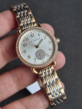 Ted Baker Women's Quartz Stainless Steel Strap, Rose Gold, 14 Casual Watch (Model: BKPHHF1079I) Rose Gold/Silver 34mm
