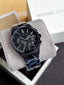 Michael Kors Lennox Chronograph Black Stainless Steel Men's Watch (Model: MK9146) (Without Tag )