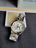 Michael Kors Slim Runway Women's Watch, Stainless Steel Bracelet Watch for Women mk4735