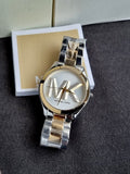 Michael Kors Slim Runway Women's Watch, Stainless Steel Bracelet Watch for Women mk4735