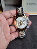 Michael Kors Slim Runway Women's Watch, Stainless Steel Bracelet Watch for Women mk4735