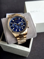 Michael Kors Lexington Men's Watch, Stainless Steel Bracelet Watch for Men mk9153 (WITHOUT TAG)