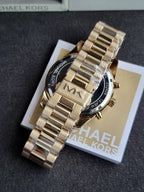 Michael Kors Lexington Men's Watch, Stainless Steel Bracelet Watch for Men mk9153 (WITHOUT TAG)