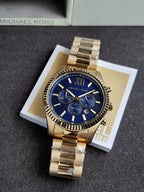 Michael Kors Lexington Men's Watch, Stainless Steel Bracelet Watch for Men mk9153 (WITHOUT TAG)