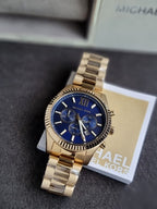 Michael Kors Lexington Men's Watch, Stainless Steel Bracelet Watch for Men mk9153 (WITHOUT TAG)
