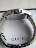 Gucci Men’s Swiss Made Quartz Stainless Steel Black Dial 45mm Watch YA136208
